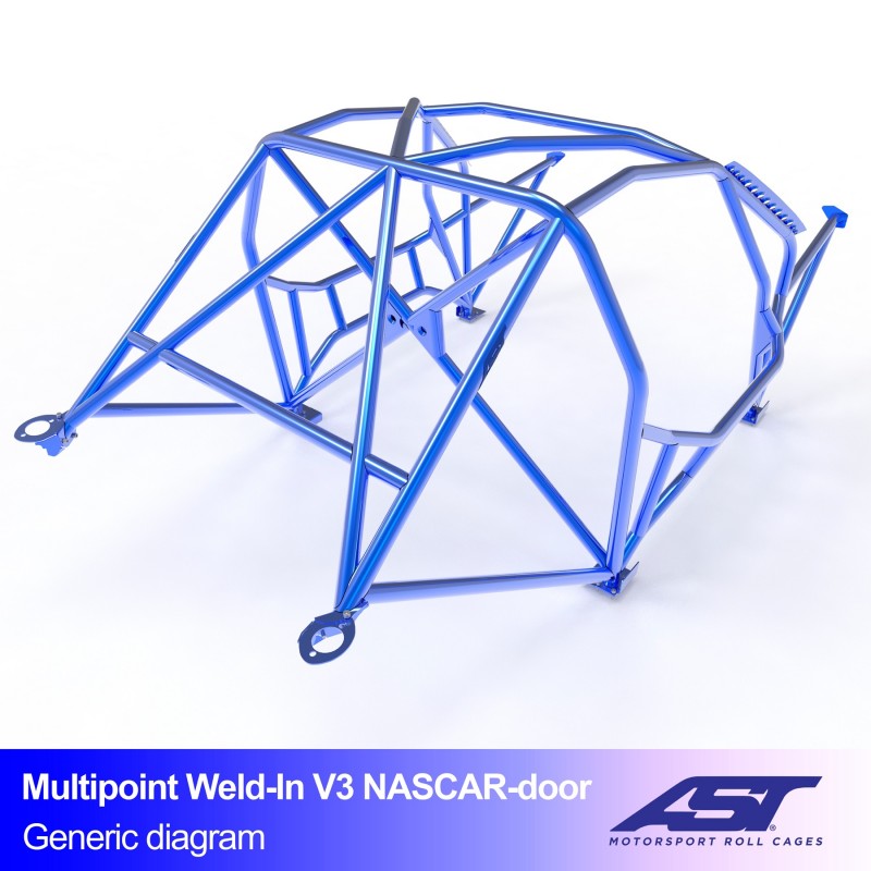 Roll Cage BMW (E92) 3Series 2doors Coupe RWD MULTIPOINT WELD IN V3