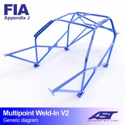 Roll Cage SEAT 124 4-doors...