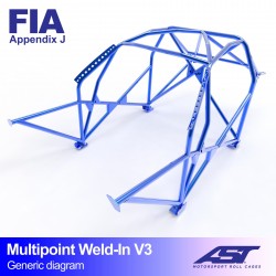 Roll Cage FIAT 124 4-doors...