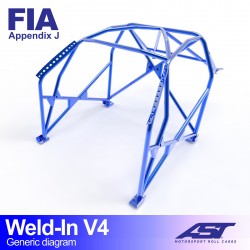 Roll Cage SEAT 124 4-doors...